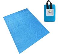 Taasmoog Mini Picnic Blanket - 2.3x3.6 Ft Lightweight Waterproof Outdoor Mat, Compact Folding Travel Beach Blanket for Camping, Hiking, Park, Backpack & Car Essentials (Carry Pouch)