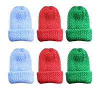 Taasmoog Set of 6 egg cosy, knitted hat, egg warmer, egg warmer, funny breakfast table, decoration, brunch, gift, egg warmer