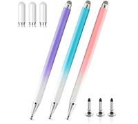 Tab A11 Stylus Pen for Samsung Galaxy Tab A11/A11+/A9+/A9/A8/A8 Plus/A7/A7 Lite, 3PCS Stylus for Android and iOS All Touch Devices for iPad Pro/iPhone/Fire HD/Surface Tables (Pink+Blue+Purple)