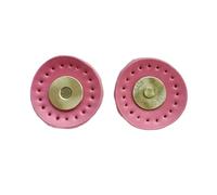 Tab Closures Fasteners Leather Alloy Magnetic Buckle Multicolor 3cm Pack of 5 Or 10 Sets(Pink,10 Sets)