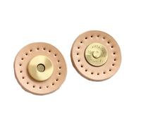 Tab Closures Fasteners Leather Alloy Magnetic Snap Buckle Multicolor 3 cm Pack of 5 or 10 Sets(Beige,5 Sets)