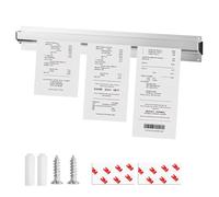 Tab Grabber, 18" Restaurant Check Holder Order Grabber 45cm Kitchen Order Holder Aluminium Ticket Grabber, Ticket Rail Rack Holder Bill Receipt Holder for Orders Cafes Bars (18 Inch)