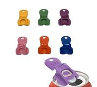 Tab Opener Easy Tab Opener & Drink Protector Sealing Simple Plastic Bottle Opener Soda Beer Beverage Sealed Can Open Complete Cover Easy Bottle Open (6PCS)