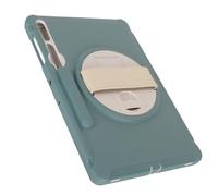 Tab S9 X810 S8 X81 S7Fe Anti Fall Shockproof Protective Holder Armor Case Tablet Protection Shielding Organizer Cover Cases (Green)