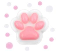Taba Cat Paw Squeeze Toy,Soft Jelly Kitty Paw Squishy with 10 Furry Ball Cute Kawaii Fufu Pinch Fidget Stress Relief Toys Decompression for Kids Teenage Adults Novelty Party Favors (Pink)