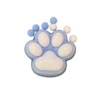 Taba Soft Cat Paw Squeeze Toy - Large Fluffy Sticky Pads Stress Relief for Adults, Handmade Silicone Sensory Fidget Toys for Anxiety & ADHD(Blue)