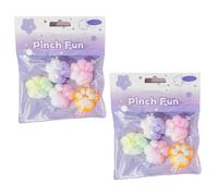 Taba Squishy, 2 Packs 10Pcs Cat Paw Squishy, Squishy Paw, Mini Animals Stress Relief Toy, Funny Novelty Cute Animals Stress Relieving Fidget Toy, for Boys Girls Birthday Party Gifts