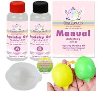 Taba Squishy Kit Color Changing Lemon Mold+Silicone Gel+Powder
