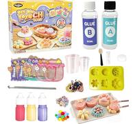 Taba Squishy Kit,DIY Squishy Making Kit 1:1 AB Liquid Silicone Gel with 6 Mould for Make Your Own Super Soft Squishies Maker Kits Birthday Party Favors