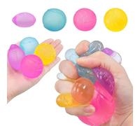 Taba Squishy Soft Silicone Squeeze Balls Toys-4 Pack,Rugby-Baseball-Volleyball-Football,Squishy Fidget Toys Set,Gifts for Kids, Party Favors, Slow-Rise Malt Sugar Stress Balls for Anxiety Relief(Com2)