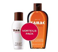 Tabac Original Men’s Grooming Set - Aftershave Lotion 150 ml & Bath & Shower Gel 400 ml | Classic Spicy, Woody & Musky Fragrance | Post-Shave Care and Refreshing Body Wash Duo