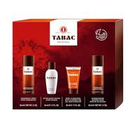 Tabac Original Quattro Set, 1 x Aftershave Lotion, 1 x Deodorant Spray, 1 x Bath & Shower Gel, 1 x Shaving Foam, 50 ml (Pack of 1)