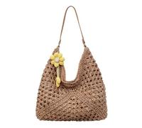 TABAGFKFNV beach bags Women's Woven Straw Shoulder Bag Handbag With Handle For Beach Vacation Tote Large Capacity Bags for women(Khaki)