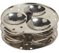 Tabakh 3-Rack Stainless Steel Hawkins Type Idli Stand, Makes 9 Idlys