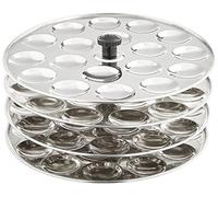 Tabakh 4-Rack Stainless Steel Mini Idli Stand, Makes 72 Idlys