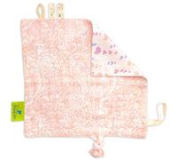 Tabalino Soft Comfort Blanket for Baby Stuff, Baby to Cuddle and Fall Asleep, Approx. 28 x 28 cm, from 0 Months, Gift Birth, Boys and Girls, Blue and Pink (Paisley)