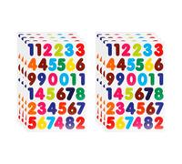 Tabanzhe 0 to 9 Number Stickers-1440PCS Self Adhesive Numbers Stickers Colorful Number Stickers for Birthday Cards DIY Art Project Decoration Crafts Hand(40 Sheets)