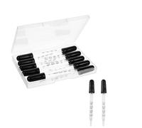 Tabanzhe 10 Pack Glass Pipette Droppers,1ml Calibrated Eye Droppers with Silicone Bulb,Glass Medicine Droppers for Essential Oils Lab Crafts & Liquid Measurement Transfer
