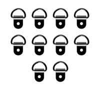 Tabanzhe 10 PCS Heavy Duty D Ring Tie Down Anchors - Steel Lashing Rings with Screws, Cargo Load Securing Anchor Hooks for Trailer, Truck, Van, Boat, Car & Kayak