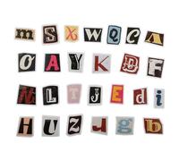 Tabanzhe Retro Letter Stickers - 104 Sheets Adhesive English Alphabet Crafting Decals Waterproof Scrapbook Stickers for DIY Mailboxes, Travel Case, Laptop Cup Decor