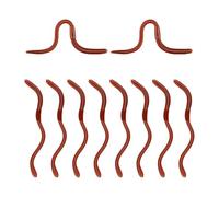 Tabanzhe 10PCS Stretchy Realistic Earthworms-Scary Fake Worms Props Soft Wiggly Rubber Earthworms Trick Supplies for Prank Party April Fools Day Party Favor Halloween Party Decorations