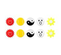 Tabanzhe 10PCS Tennis Racket Dampeners,Soft Silicone Tennis Vibration Dampener Funny Pattern Racquet Shock Absorber Accessories for Tenni Enthusiasts Player Lovers Training Matches