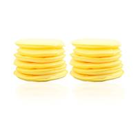 Tabanzhe 12 Pcs Car Polishing Pads - Practical Yellow Soft Foam Applicator Pads for Car Polishing and Waxing, Sponge Pads for Efficient Vehicle and Auto Cleaning