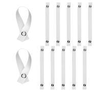 Tabanzhe 12 Pcs Towel Clips Hanger Set,Tea Towel Hanging Clips with Pin Button Closure,Sewing Free Towel Holders and Storage Hooks for Kitchen,Bathroom,Cupboard and Laundry