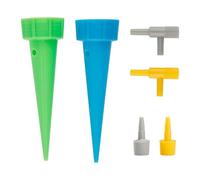 Tabanzhe 12PCS Automatic Self Watering Spikes - Adjustable Plant Watering Devices with Control Valve, Drip Irrigation System for Indoor & Outdoor Garden Plants, Vacation Plant Waterer