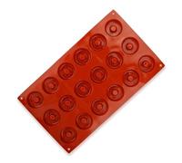 Tabanzhe 18-Grid Mini Doughnut Mold for DIY Baking - Round Biscuit and Cake Non-Toxic Silicone Mold to Enhance Your Culinary Creations