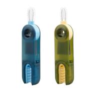 Tabanzhe 2 Pcs 3-in-1 Cup Lid Crevice Cleaning Brush - Multifunctional Water Bottle Cover Cleaning Tools for Home Kitchen, Portable Brush for Effective Bottle Cleaning