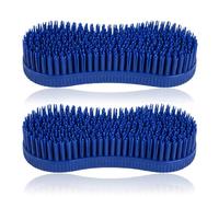 Tabanzhe 2 Pcs Horse Grooming Brush,Horse Cleaning Brush Set,Durable PP Horses Brushes for Grooming,Equestrian Massage Tool,Soft Horses Hair Brushes for Tail Mane Body Care