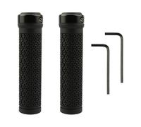 Tabanzhe 2 PCS Rubber Mountain Bike Handlebar Grips,Non-Slip Lightweight Cycling Grips with 2PCS Allen Wrenches,Professional Single Lock-on Replacement Bicycle Handlebar for MTB BMX Bikes(Black)