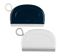 Tabanzhe 2 Pcs Shower Squeegees-Mini Flexible Silicone Scraper for Windows,Mirrors & Glass,Portable Car Window Squeegee Bathroom Kitchen Cleaner