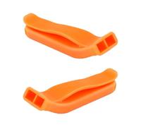Tabanzhe 2 PCS Super-Loud Whistles-Orange Emergency Survival Whistle with Lanyard Distress Whistle for Outdoors Mountaineering Boating Camping Signalling
