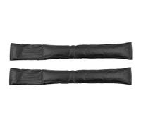 Tabanzhe 2 Pieces Black Car Inner Seat Gap Filler - Universal PU Leather Cushion for Handbrake Gap, Interior Seat Edge, Leakproof Pad for All Vehicles