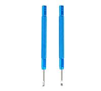 Tabanzhe 2 Pieces Watch Repair Tools - Sturdy and Durable Dismantling Hour Hand Remover Tools Comfortable Hold Professional Watchmaker Repair Puller (Blue)