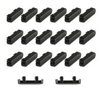 Tabanzhe 20 Pcs Black Window Drainage Cover Caps,Plastic Weep Hole Covers Replacement for UPVC Windows,Double Glazing Drain Caps Accessories