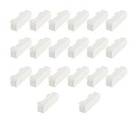 Tabanzhe 20 Pcs White Window Drainage Cover Caps,Plastic Weep Hole Covers Replacement for UPVC Windows,Double Glazing Drain Caps Accessories