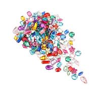 Tabanzhe 200 PCS Multicolored Acrylic Sewing Crystals,Mixed Resin Jewelry Gemstones,Vibrant Rhinestone Decoration,Suitable for Clothes Sewing Decoration DIY Crafts Nail Body Makeup