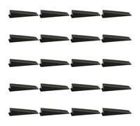 Tabanzhe 20PCS Fence Panel Wedges - Plastic Noise Stoppers, Levelling Wedges for Quiet Fences (Black)