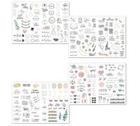 Tabanzhe 230 Pcs Wedding Gift Stickers - Transparent Matte Effect with Love, Eucalyptus Leaves, Yes, Mr. Mrs, and More Patterns for DIY Wedding Planning