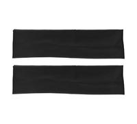 Tabanzhe 2PCS 6cm Wide Black Headbands-Soft Plain Stretchy Head Band for Women Men Unisex Breathable Hair Band for Makeup Yoga Running Sports Exercise Gym