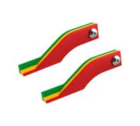 Tabanzhe 2PCS Brake Pad Thickness Gauge-Colour Coded Measuring Ruler Tool Set for Car,Motorcycle,Disc and Drum Brake Pad Inspection Universal Fit,Quick Read