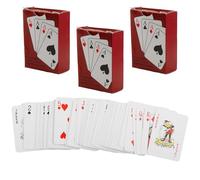 Tabanzhe 3 Decks Mini Playing Cards-Portable Travel Poker Card Set 2 x 1.5 Inch Small Playing Cards Miniature Game Poker Cards Novelty Party Favors Game Supply for Kids Adults
