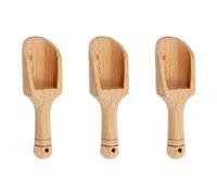 Tabanzhe 3-Piece Handheld Wooden Spoon Set - Versatile Mini Wooden Spoons for Bath Salts, Candies, Honey, Spices, Sugar, and Tea Powders, Your Everyday Kitchen Companions, 2207-143A
