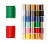 Tabanzhe 30 Color Polyester Sewing Threads-45m/Spool Handy Cotton Thread Durable Colorful Threads for Hand and Machine Sewing Use