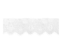 Tabanzhe 3m Lace Trim Ribbon-White Embroidered Applique Tulle Lace Edge Trimming Fabric for Sewing Clothing Dress Embroidery Making DIY Crafts Wedding