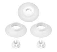 Tabanzhe 3PCS Flush Valve Seal for Ideal Standard Toilet Cistern Replacement Flush Value Seal and Clip for SV01967(White)
