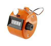 Tabanzhe 4-Digit Clicker Counter,Handheld Mechanical Tally Counter Hand Number Clicker Counters for Golf Shots, People Counting, Sports & Knitting(Orange)